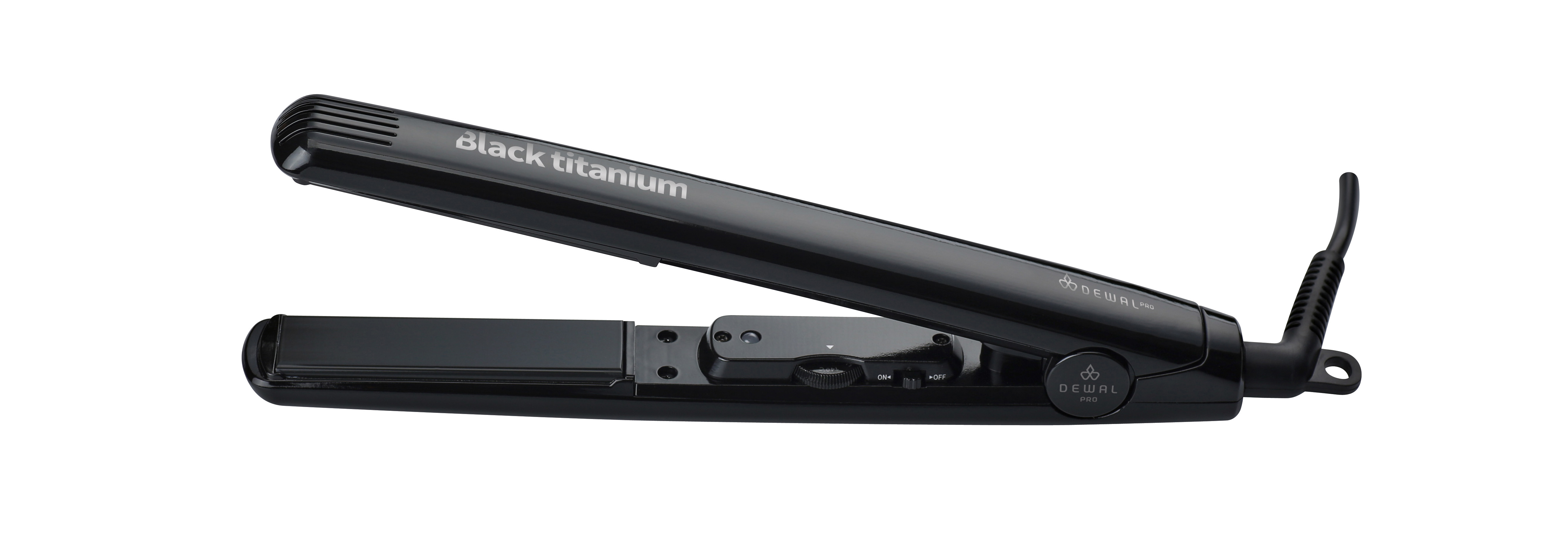 Щипцы для выпрямления волос Black Titanium DEWAL скетчбук на гребне meshu black cat 15х15 см 60 л 120 г