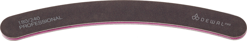 Пилка бумеранг черная DEWAL маникюрная палочка с керамическим корректором dewal