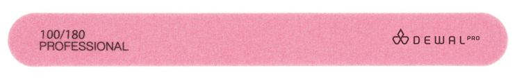 Пилка для искусственных ногтей NEON 100/180 DEWAL фольга розовая dewal