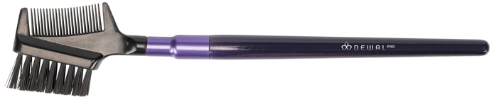 Кисть щетка для бровей DEWAL кисть для пудры dewal фиолетовая 16 см