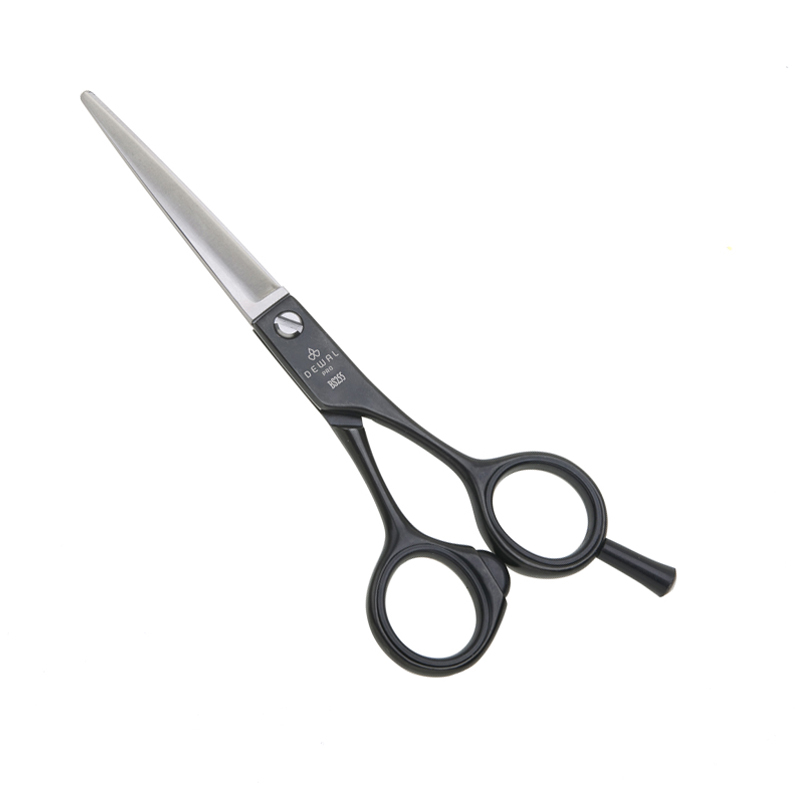 Парикмахерские ножницы PROFI STEP прямые черные DEWAL обои винил на флизелине profi deco opus 60355 01 мешковина белая 1 06 10 05м