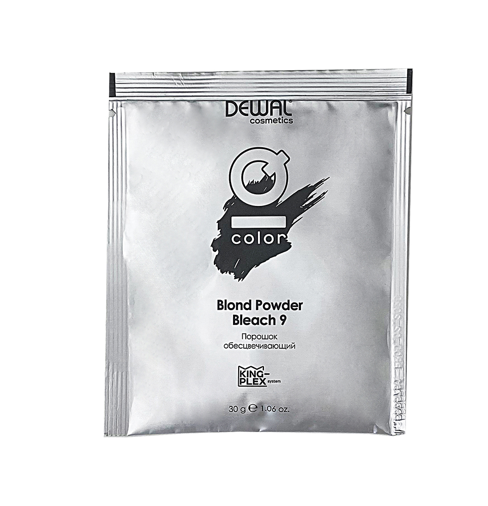 Обесцвечивающий порошок IQ COLOR Blond Powder Kingplex Bleach 9 DEWAL Cosmetics белый обесцвечивающий порошок