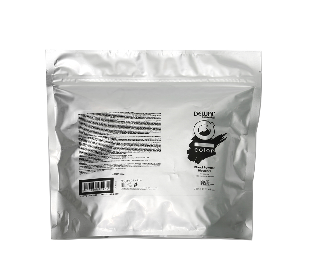 Обесцвечивающий порошок IQ COLOR Blond Powder Bleach 9 DEWAL Cosmetics дона порошок 1500 мг пакетики 20 шт