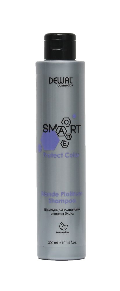 Шампунь для светлых волос SMART CARE Protect Color Blonde Platinum Shampoo DEWAL Cosmetics igk шампунь для волос увлажняющий hot girls hydrating shampoo