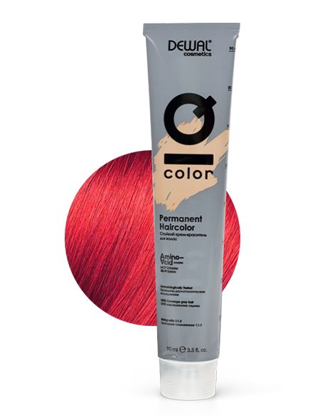 RED Краситель перманентный IQ COLOR DEWAL Cosmetics 7 21 краситель тон в тон iq color tone dewal cosmetics