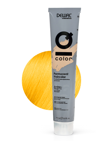 YELLOW Краситель перманентный IQ COLOR DEWAL Cosmetics перманентный краситель лак color gels lacquers p1596000 6ng тропе 60 мл