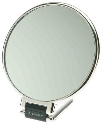 Зеркало настольное серебристое DEWAL шкаф зеркало карина 50 правый 14 х 51 х 70 см