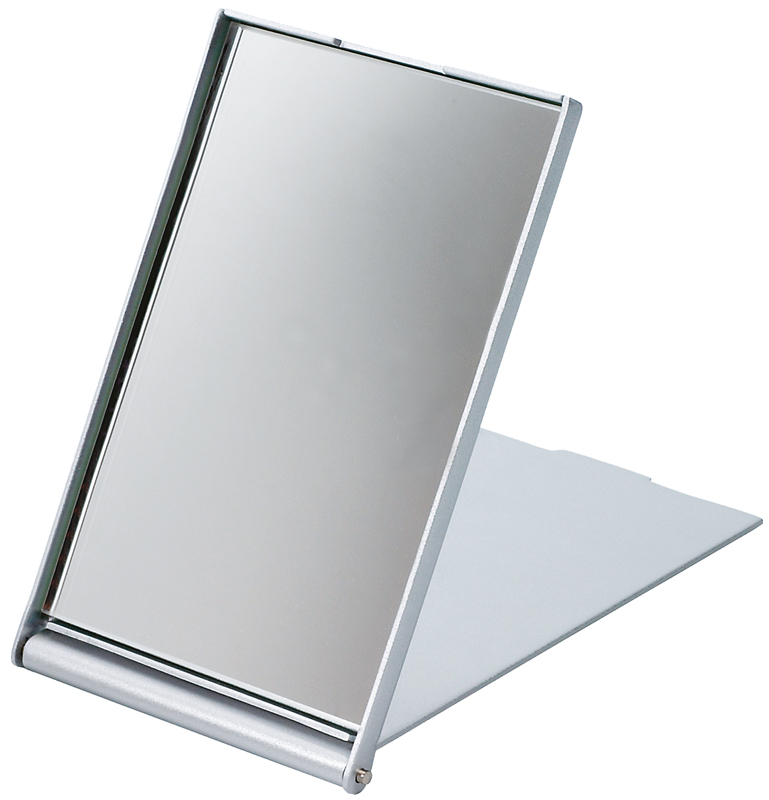 Зеркало косметическое серебристое складное DEWAL шкаф зеркало карина 50 правый 14 х 51 х 70 см