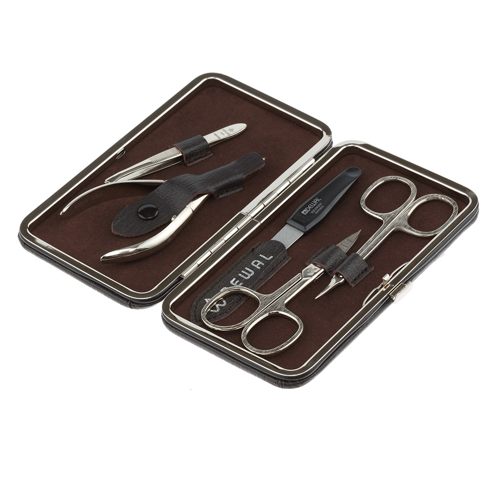 Маникюрный набор 5 предметов DEWAL dewal beauty ножницы маникюрные для кутикулы 9 см