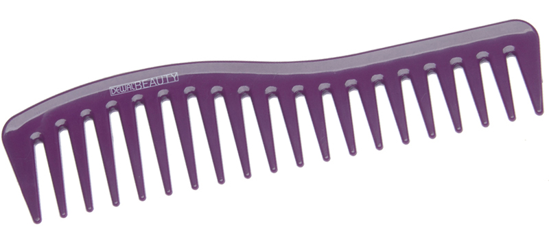 Гребень волна DEWAL BEAUTY пряжа для вязания мочалок 100% полипропилен 400м 100±10 гр в форме цилиндра фиолетовый