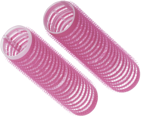 Бигуди-липучки розовые DEWAL BEAUTY rabby анальные бусы розовые 30 см