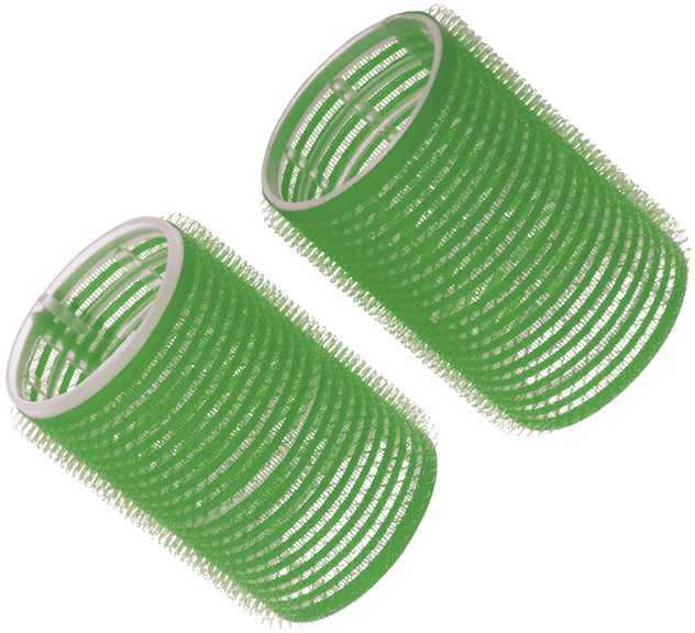 Бигуди-липучки зеленые DEWAL BEAUTY стяжки липучки для проводов 150х10х1 5 мм тундра желтый 10 шт