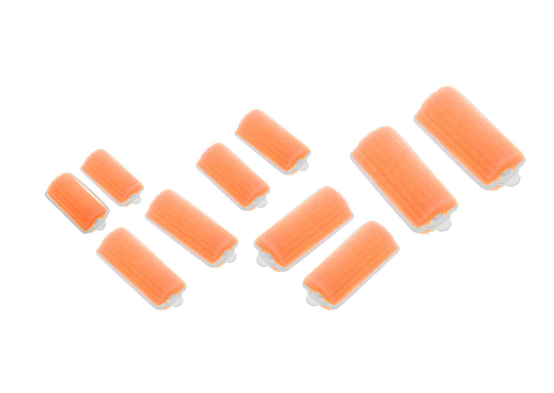 Бигуди поролоновые оранжевые DEWAL BEAUTY бигуди резиновые dewal beauty серые d 28 мм x 70 мм 10 шт dbrz28