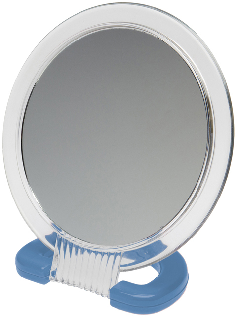 Зеркало настольное в прозрачной оправе DEWAL BEAUTY dewal beauty зеркало настольное в бирюзовой оправе на пластиковой подставке 17 5x24 см