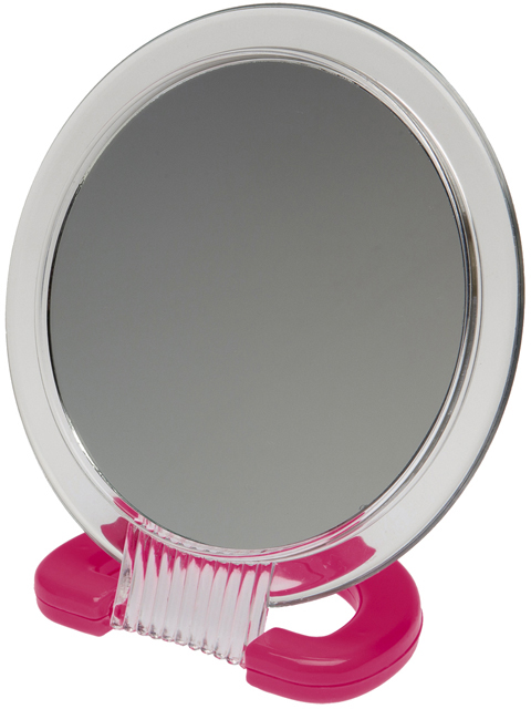 Зеркало настольное на подставке красного цвета DEWAL BEAUTY gezatone зеркало косметологическое с подсветкой на подставке 1шт