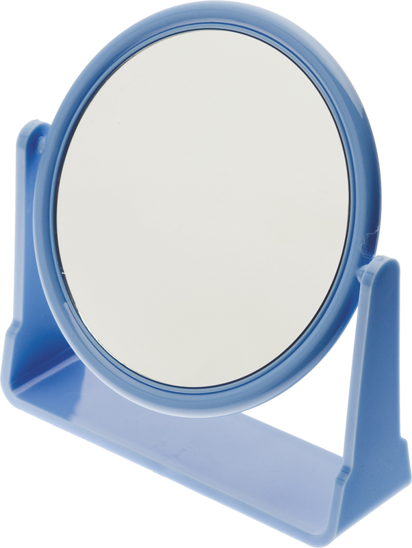 Зеркало настольное на подставке синего цвета DEWAL BEAUTY зеркало двухстороннее настольное на пластиковой подставке dewal beauty