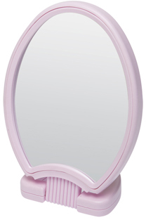 Зеркало двухстороннее настольное на пластиковой подставке DEWAL BEAUTY зеркало настольное на подставке круглое с увеличением 8 frap f6208