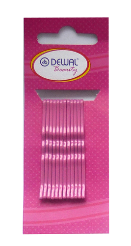 Невидимки розовые DEWAL BEAUTY dewal pro шпильки черные волна 60 мм 60 шт