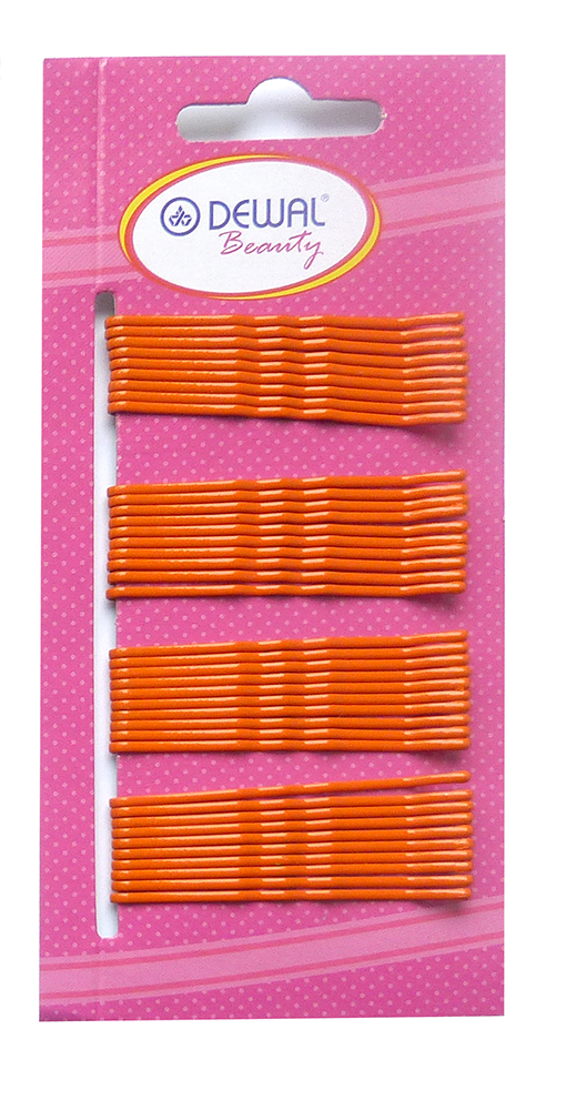 Невидимки оранжевые DEWAL BEAUTY повязка для волос капелька 19 6 см розовый